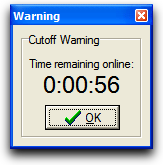 CutWarn Screenshot (Cutoff Warner)