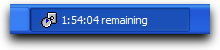 CutWarn Screenshot (Taskbar Timer)