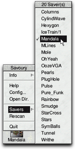 Savoury Screenshot (Menu Selector)